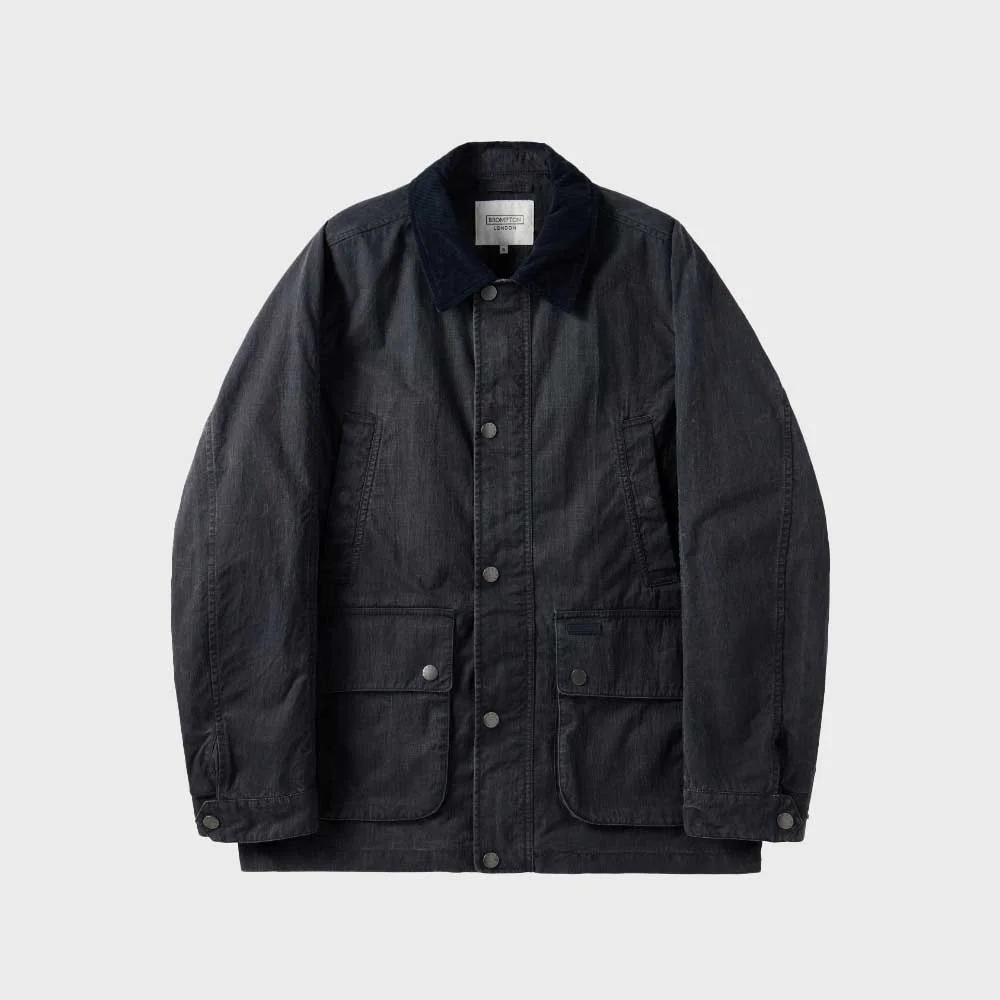 GREENFORD COLLAR COLOR BLOCK FIELD JACKET - NAVY (P251UJK401)