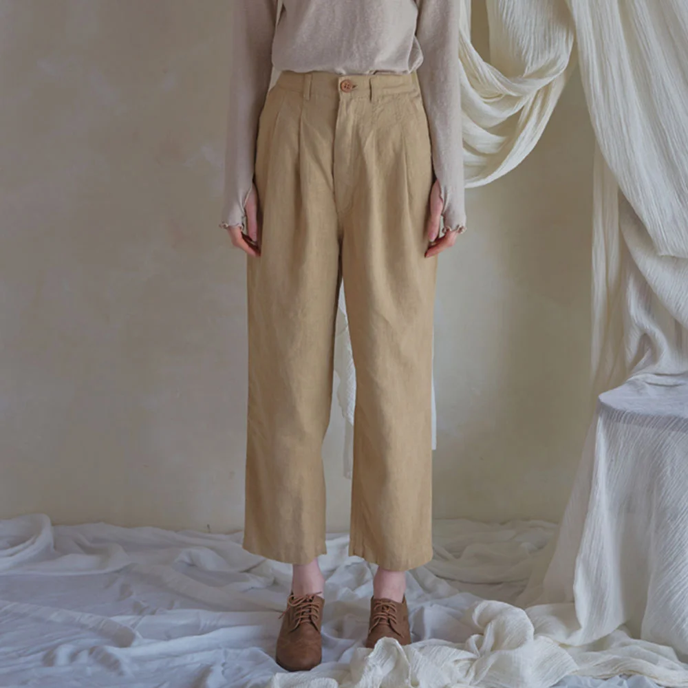 soft linen trousers