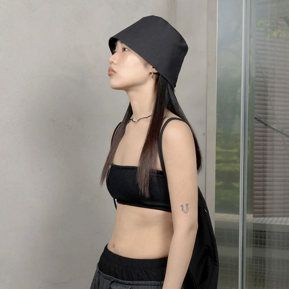HNG 2-WAY BUCKET HAT / BLACK