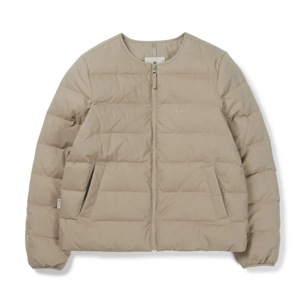 Cland 女裝 圓領 輕量 Down 外套 Beige (S26WWDDJ97)