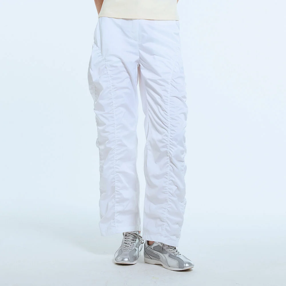 L11 SHIRRING NYLON PANTS(WHITE)