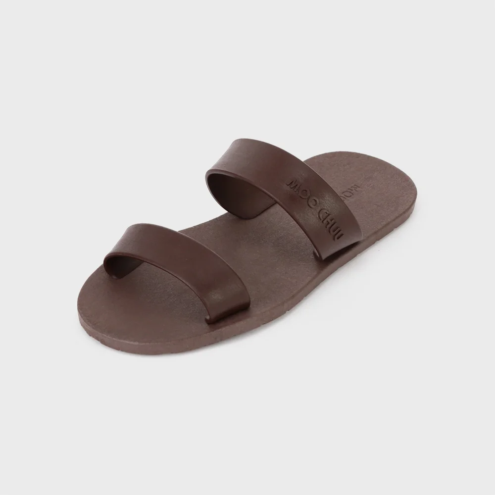 Two Straps, Brown-Chocolate
