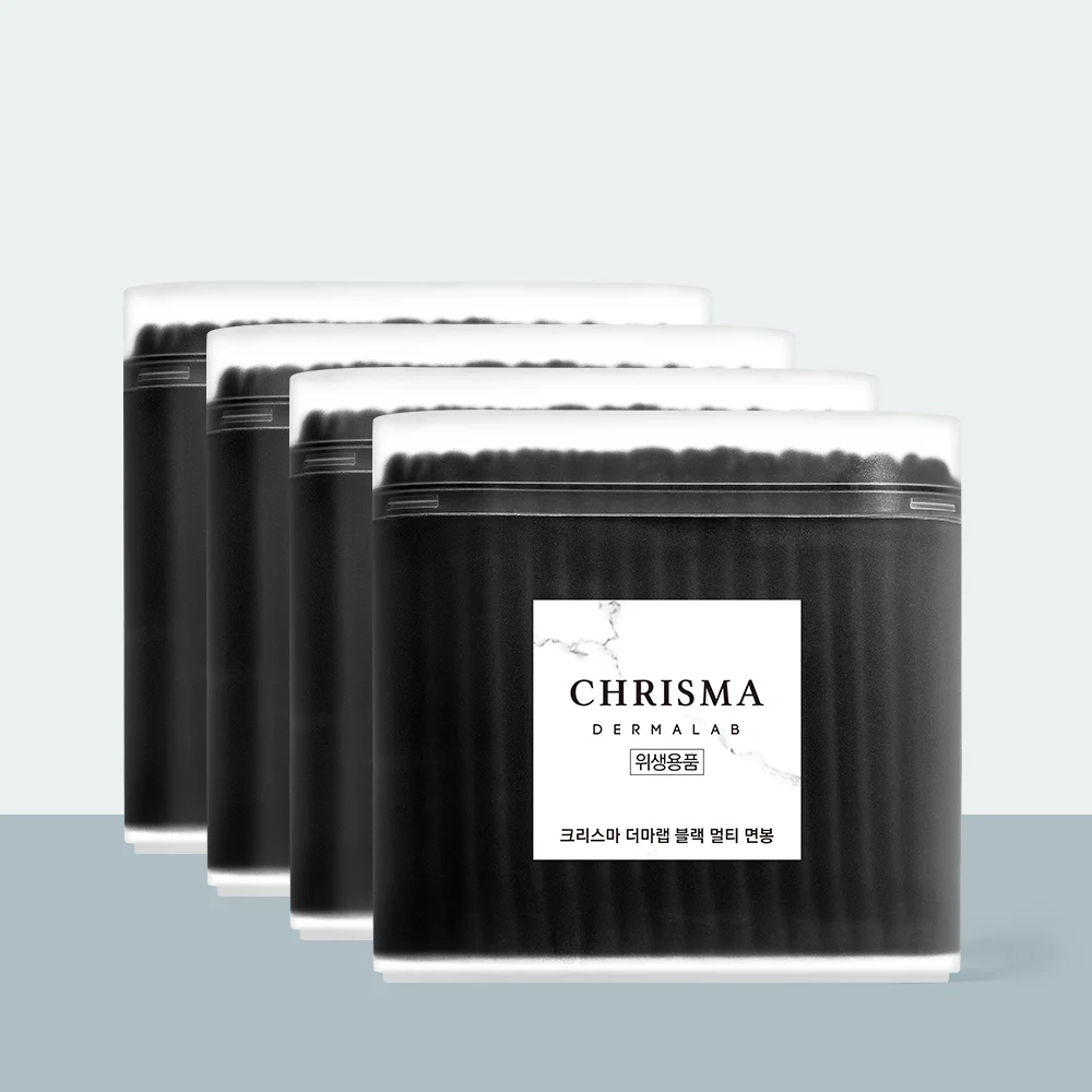 Christmas 黑色棉花棒 200EA * 4