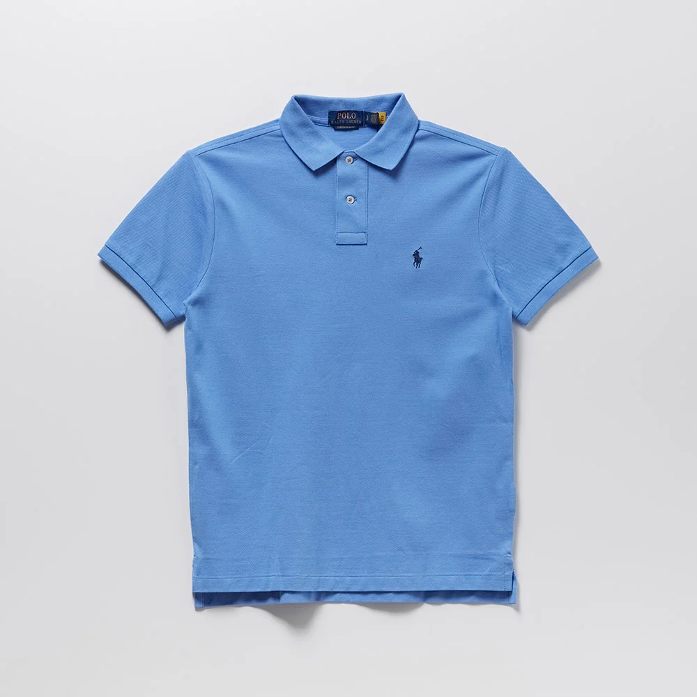 訂製 修身版型 Polo 襯衫 (LIGHT BLUE)