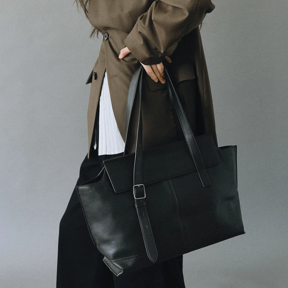 NOTE BUCKLE BAG (VINTAGE BROWN)