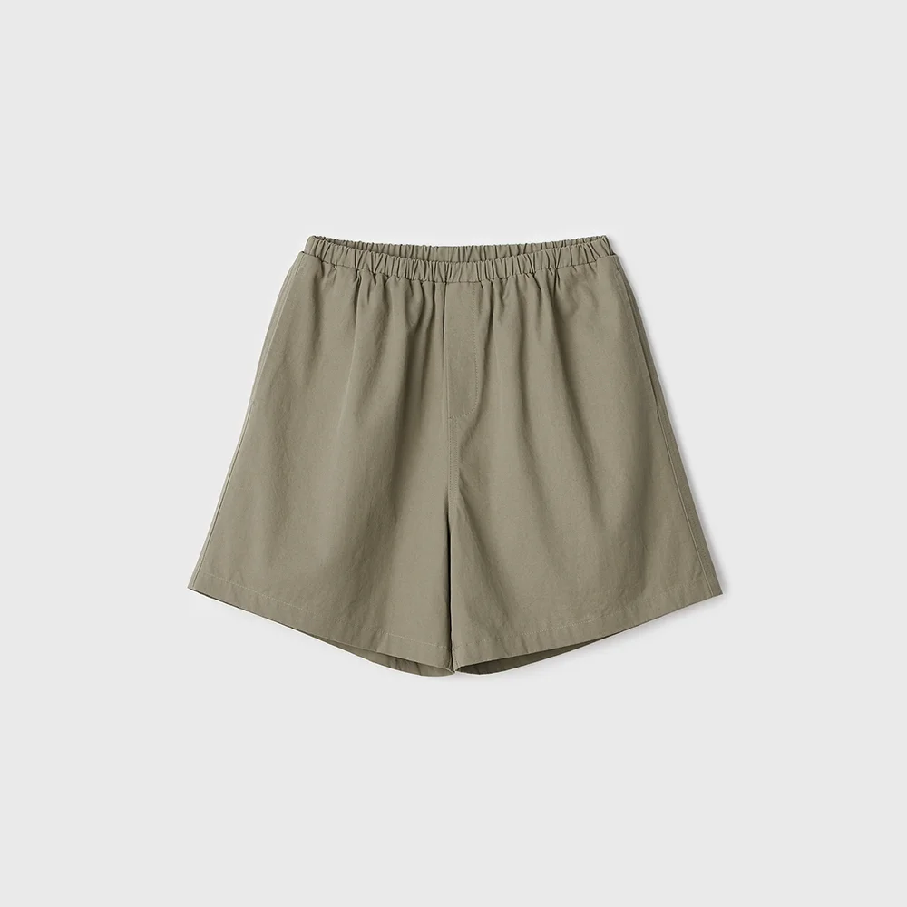 Cotton Banding Shorts (Khaki)