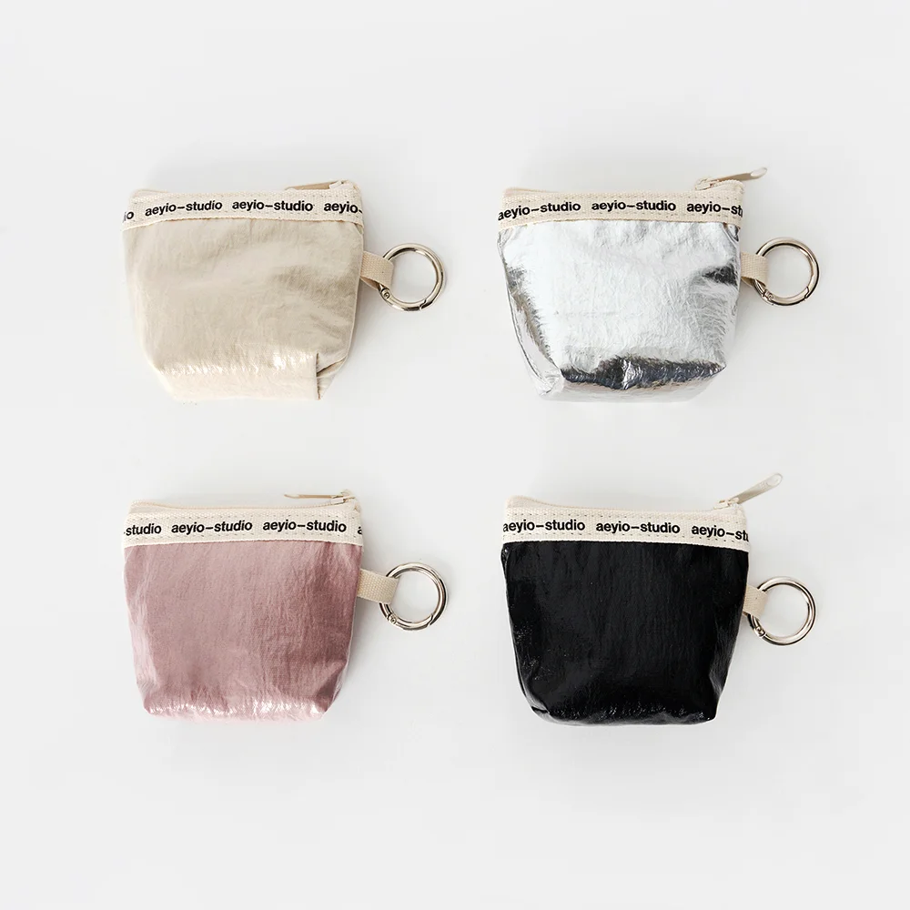GLOSSY AIRPODS KEYRING T POUCH_光澤 AirPods 鑰匙扣 T恤 化妝袋 (4 Colors)_APO3400