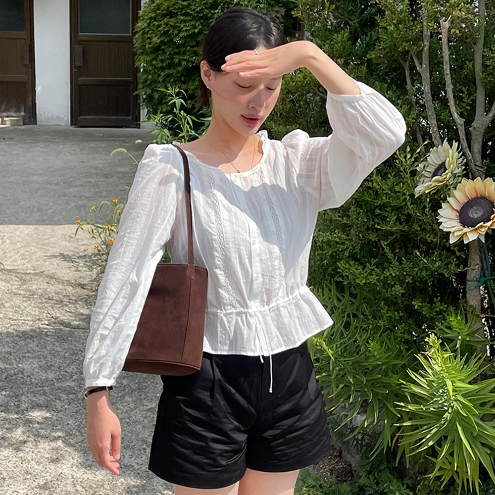 Pia Lace Blouse - Ivory