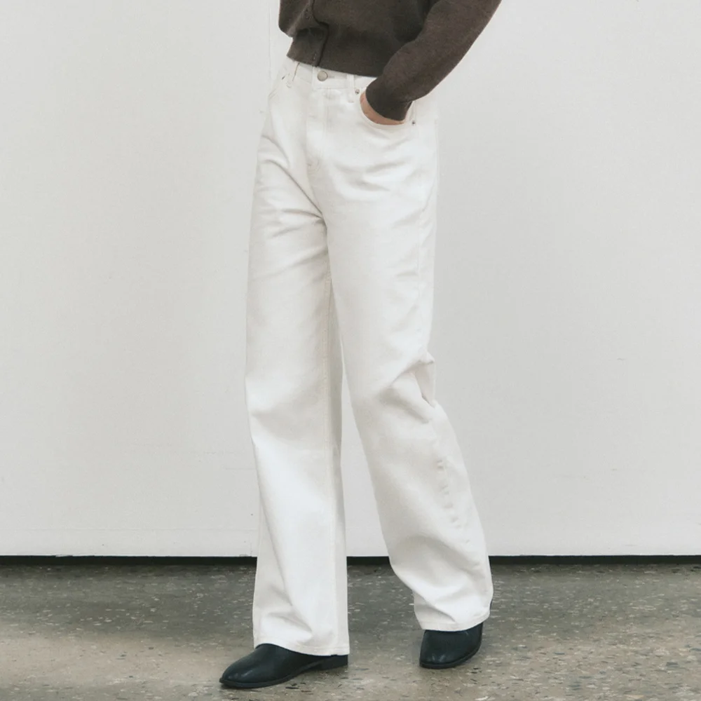 W/Classic Cotton Stitch Pants_IVORY(W25-PT27)
