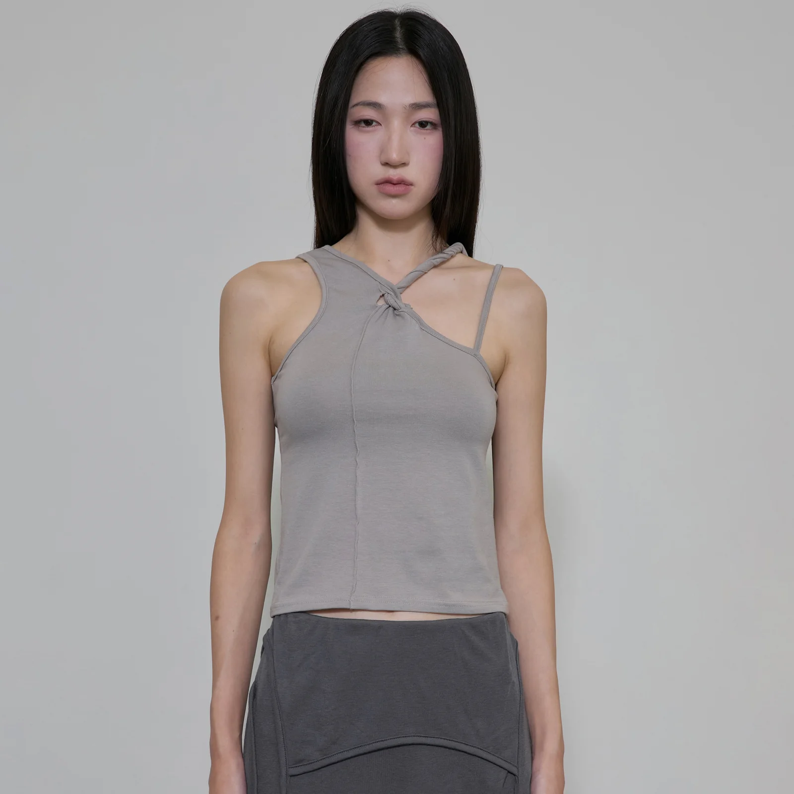 Braided Sleeveless (FL-143_Gray)