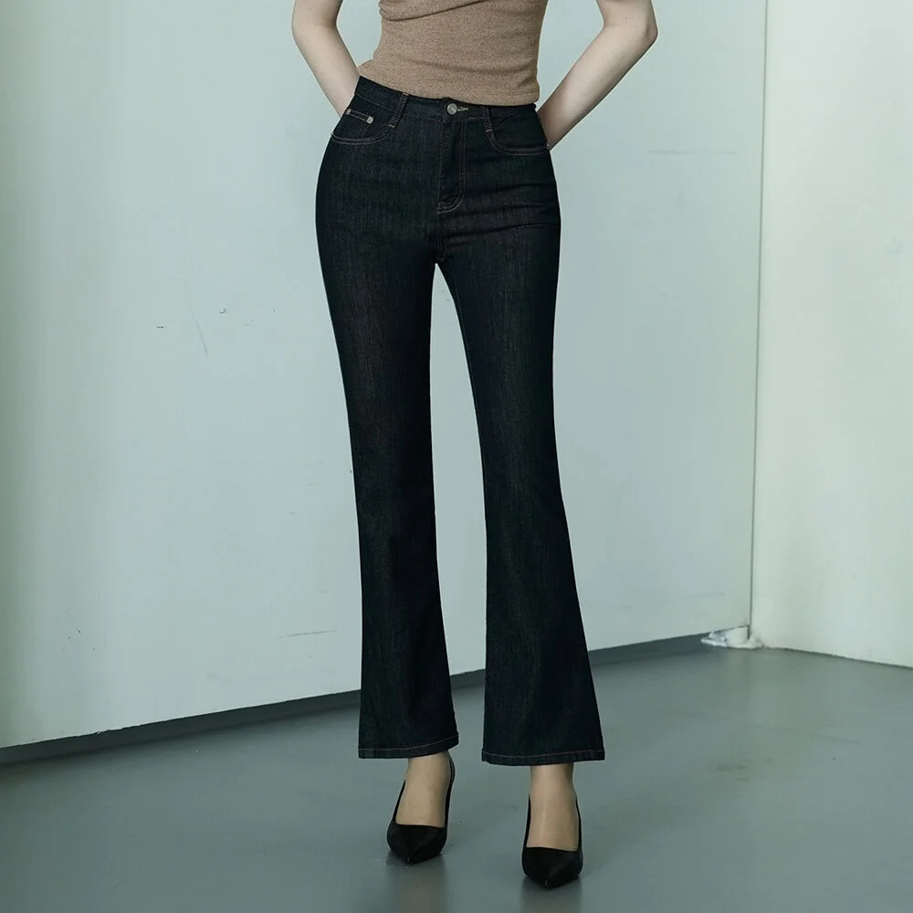 W1046 NON-FADE BOOT CUT DENIM PANTS_NON-FADE