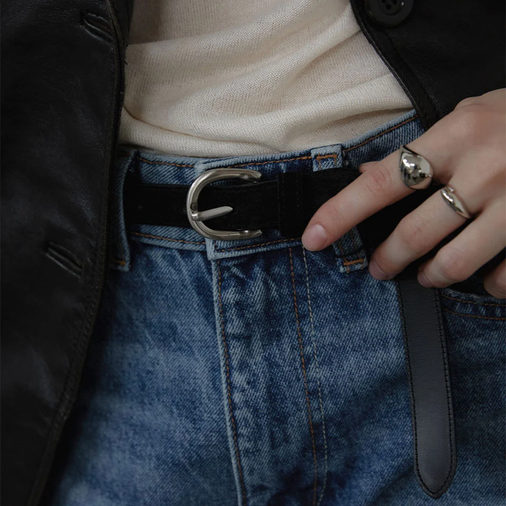 Slim Suede Belt_2COL (L243MBT020)