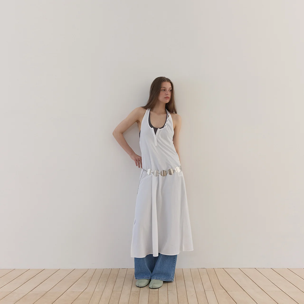 TUK HALTER ONE-PIECE (WHITE)