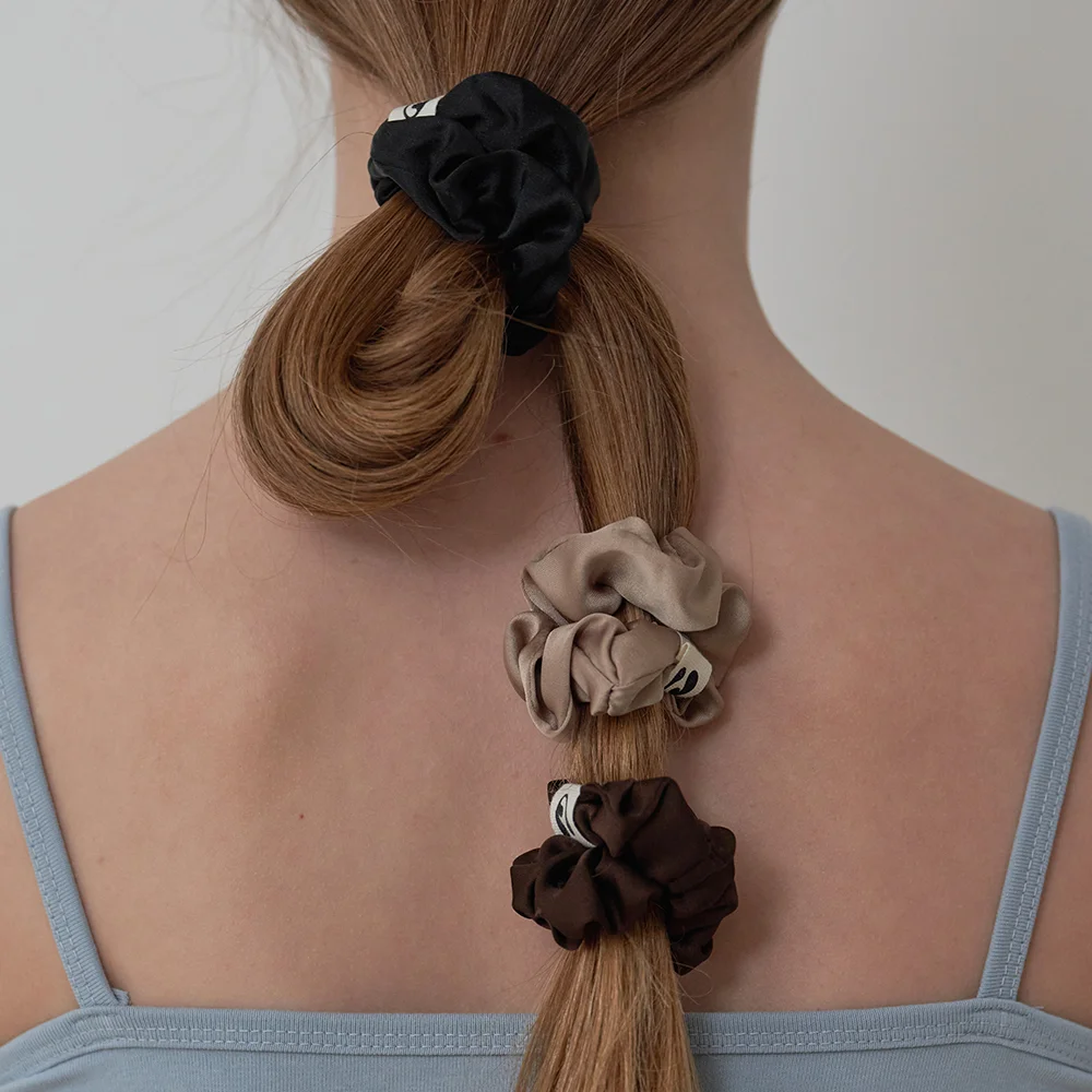 Soft Satin Scrunchie Set_4 colors