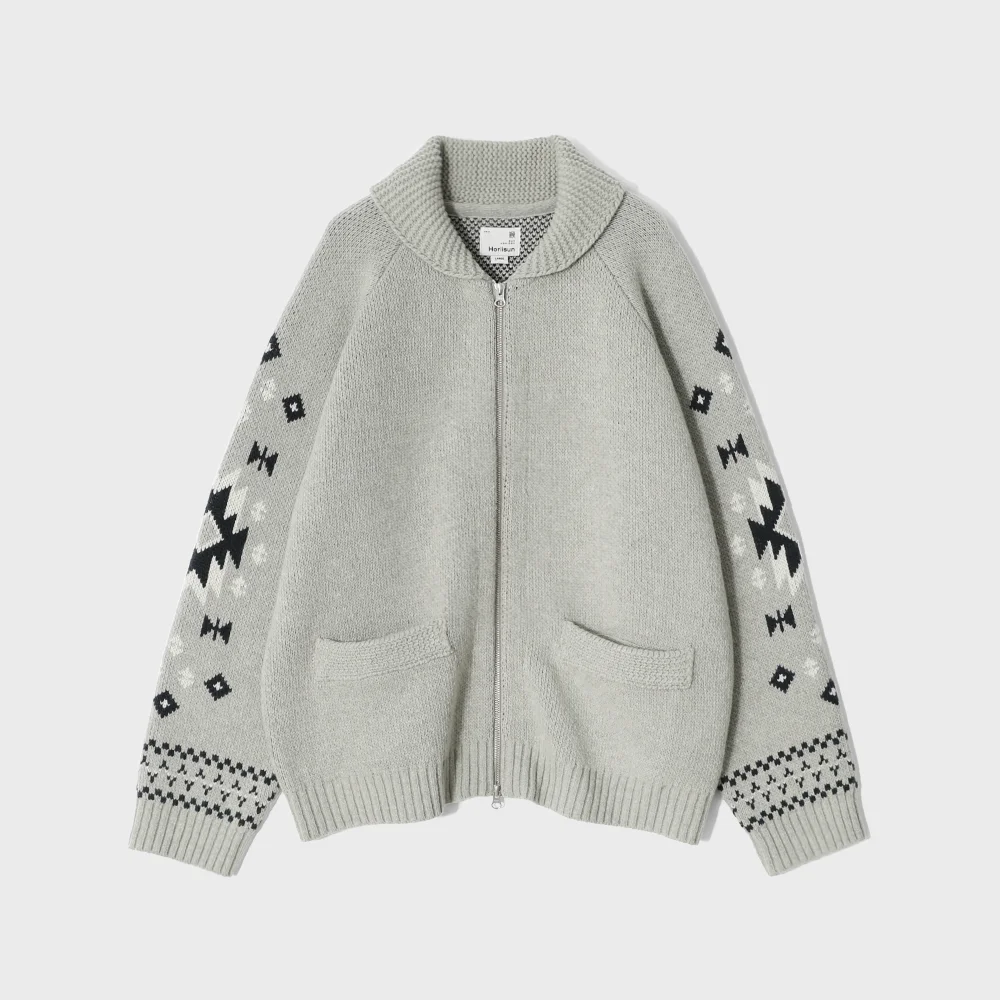 Cusco Cowichan Cardigan Melange Gray