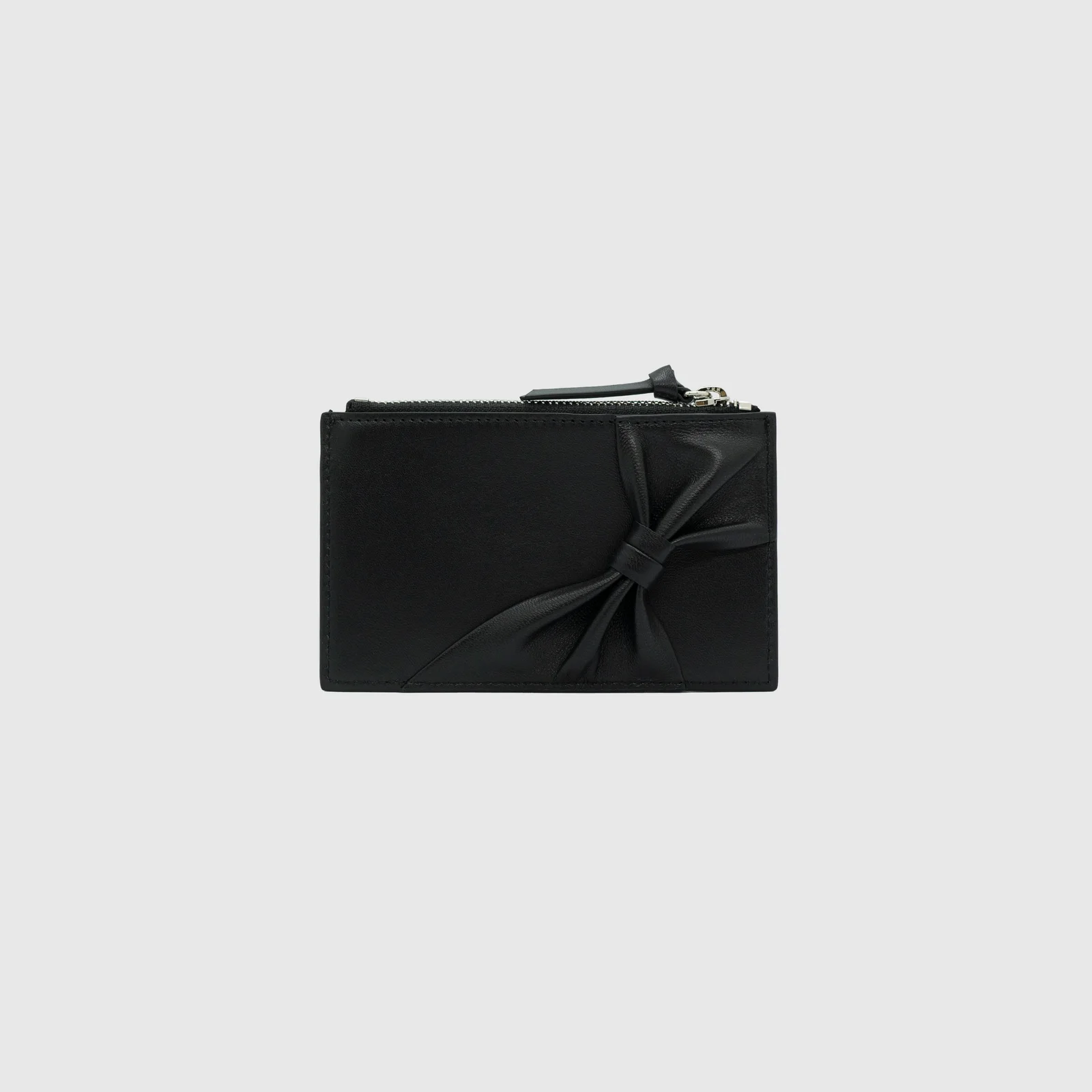 Bow Sheep Leather Cardwallet_Black