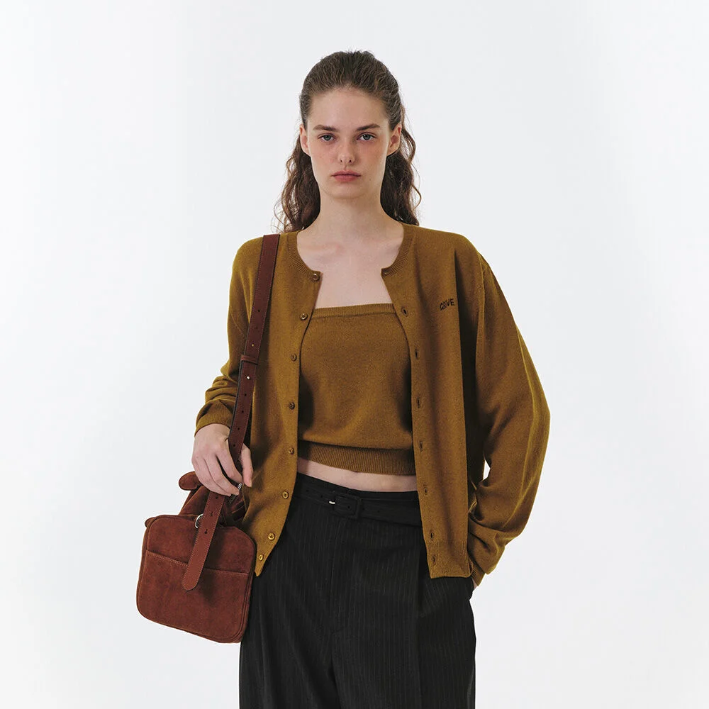 SOFTY SUADE TOTE BAG (BROWN)