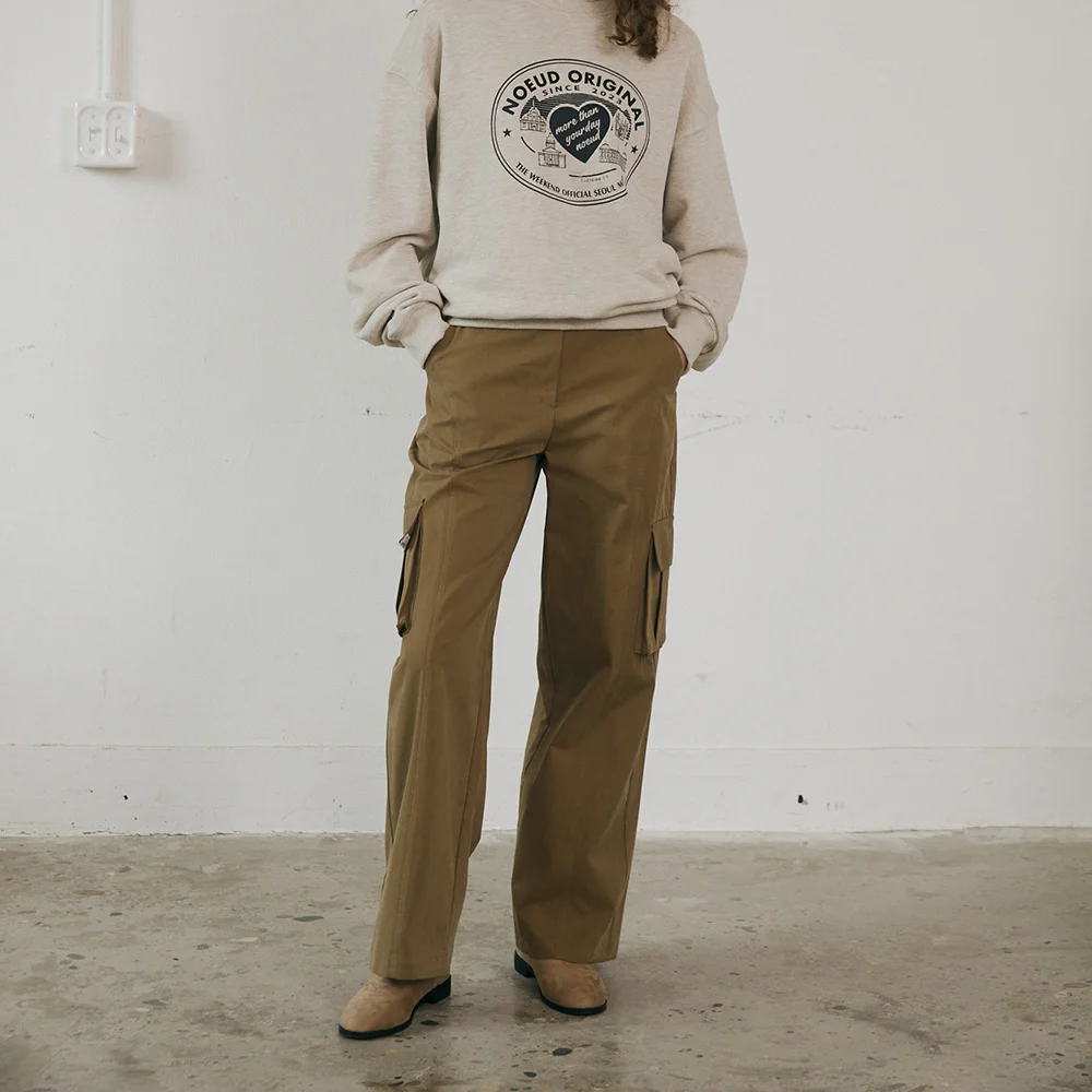 Peach cargo pants (Brown)