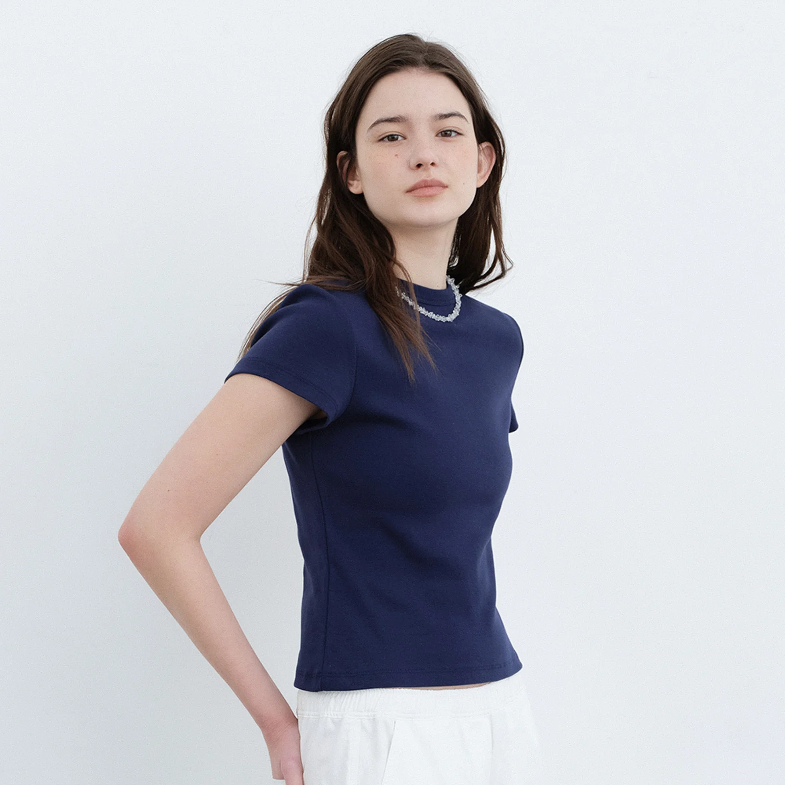 Simple T-Shirt-Navy