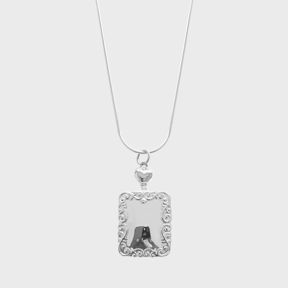 Square Perfume Pendant Necklace
