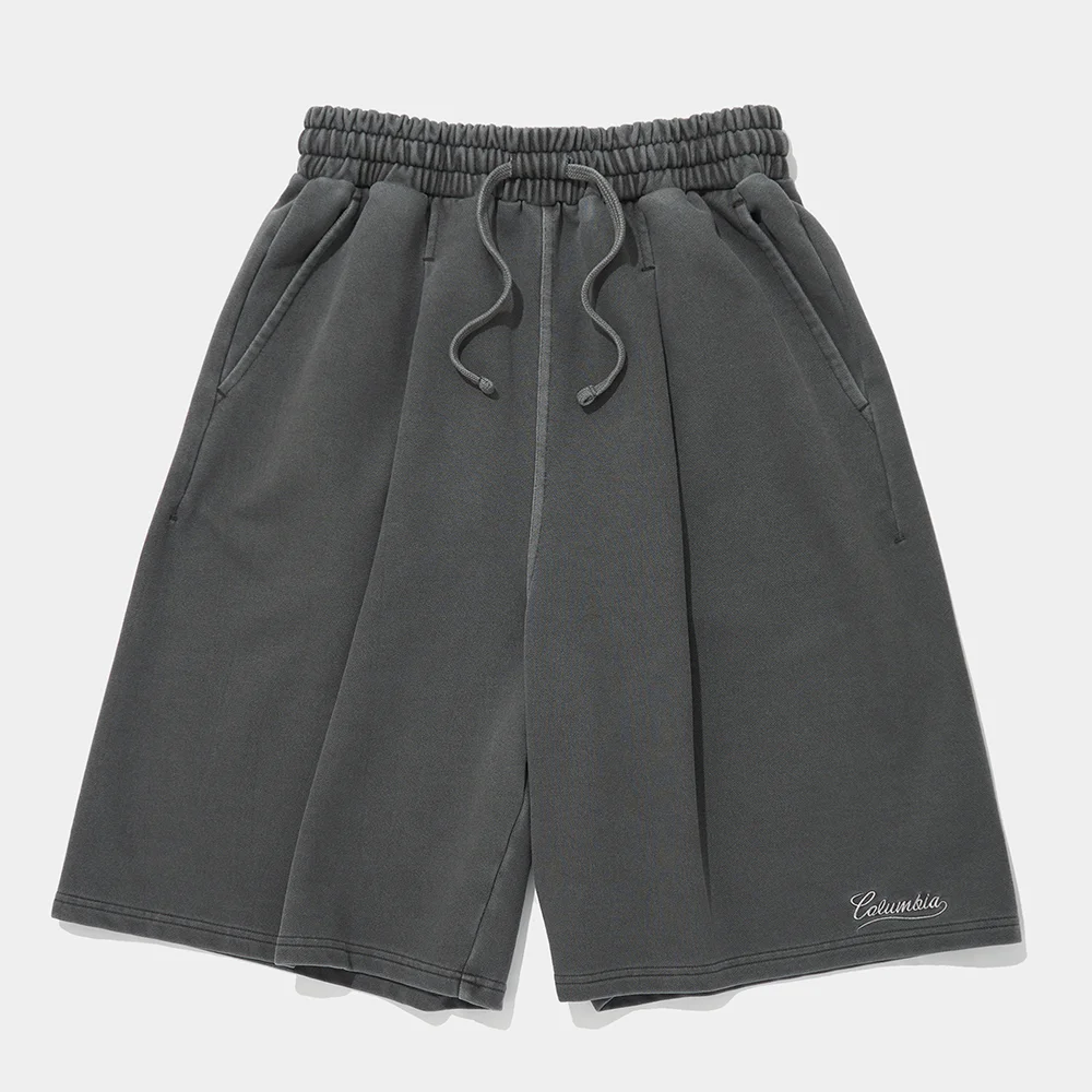 NY STREET TAIL DYED TERRY SHORTS PANTS_CHARCOAL