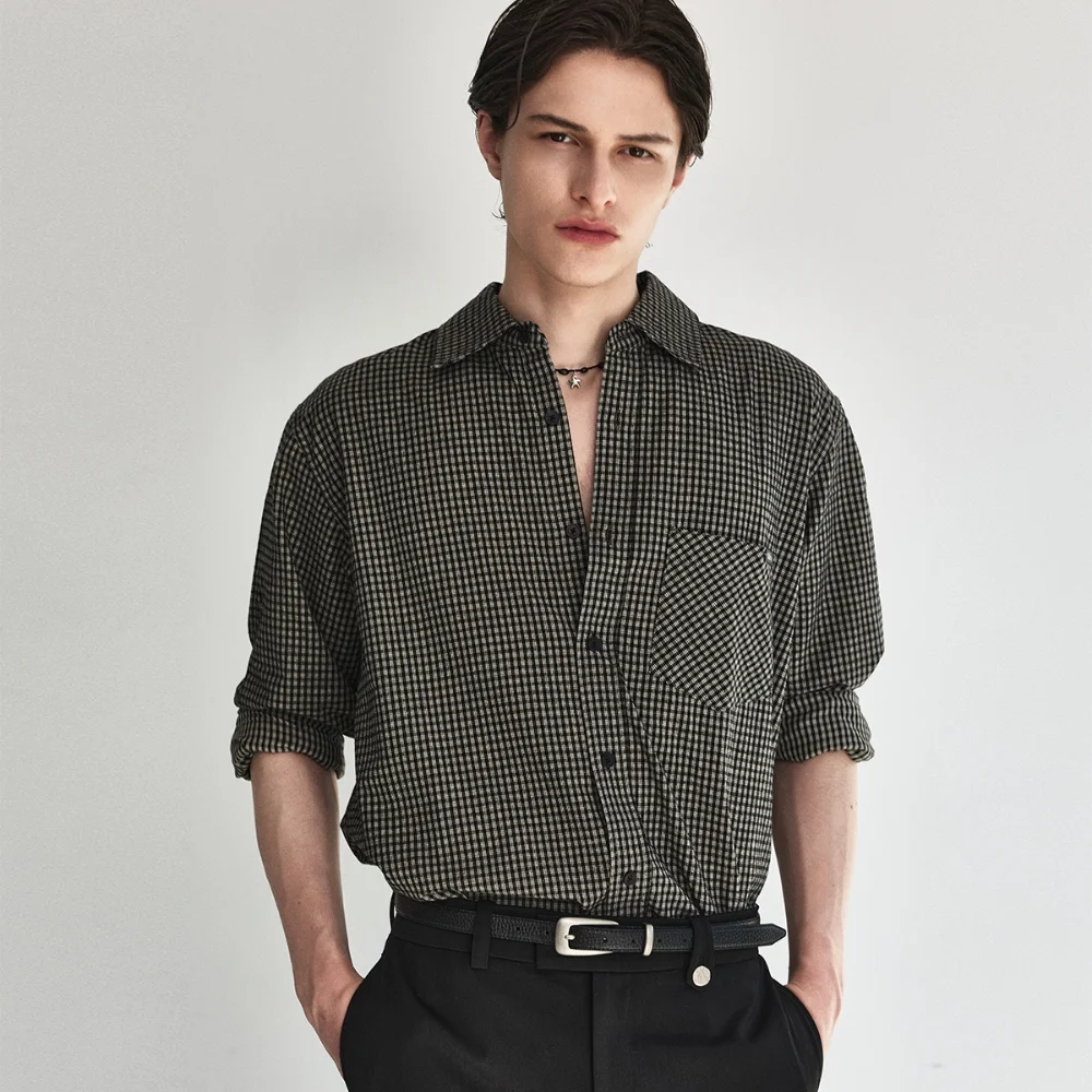 Classic Checked Shirt_Black