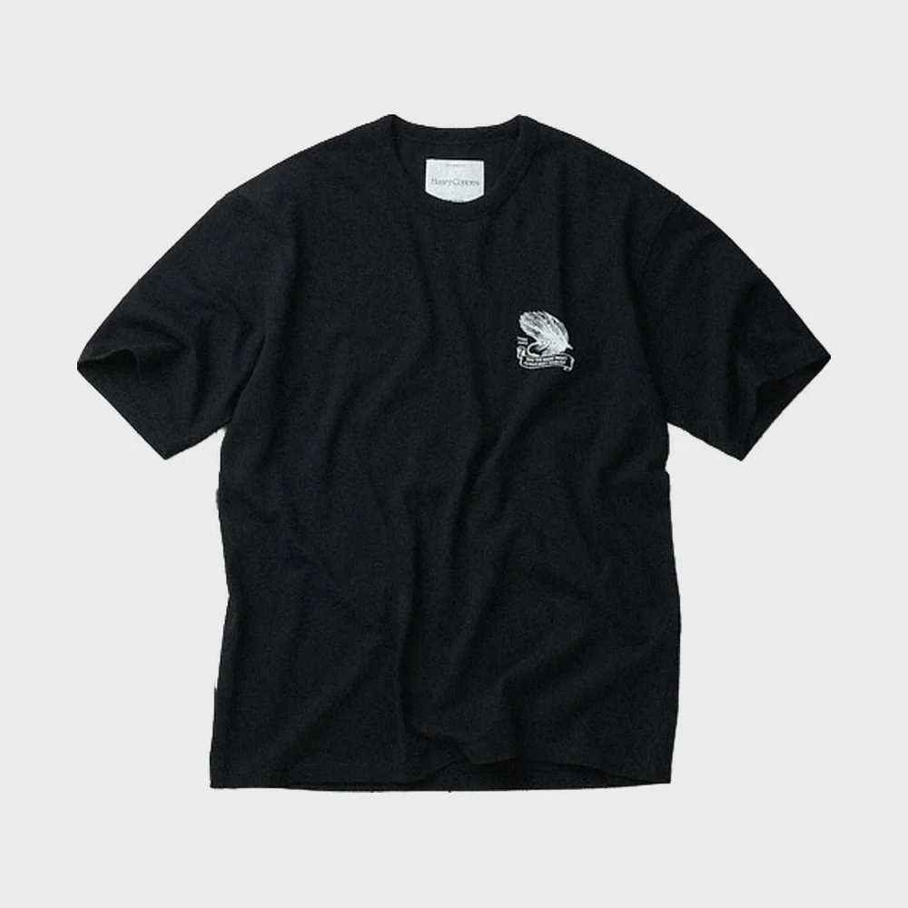 Fishing Graphic Round T-Shirt AZTAM26220BKX
