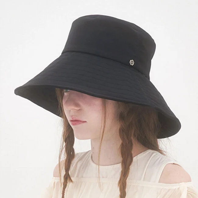 Kelly Wide Hat - Black