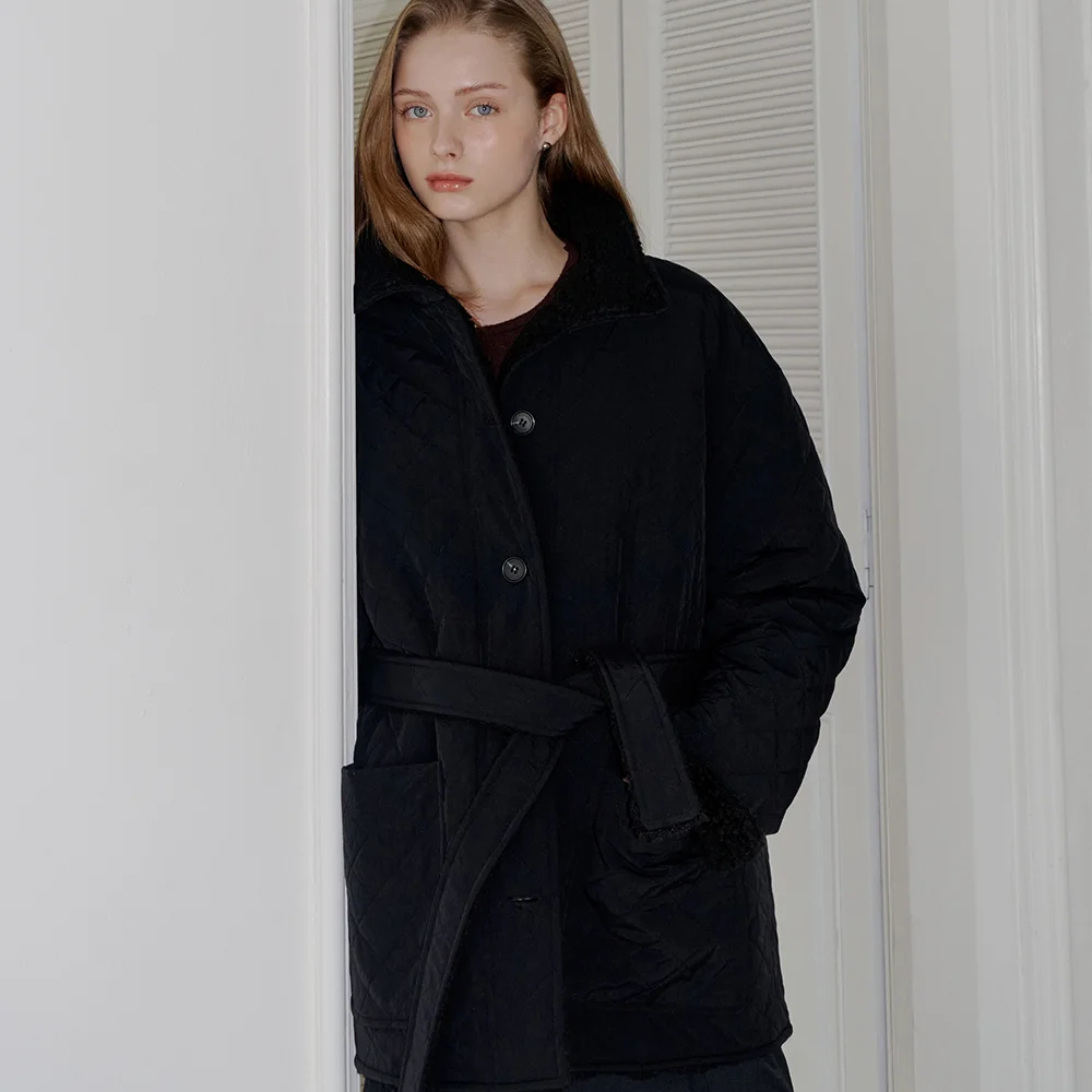 comos 1616 reversible quilting jumper (black)