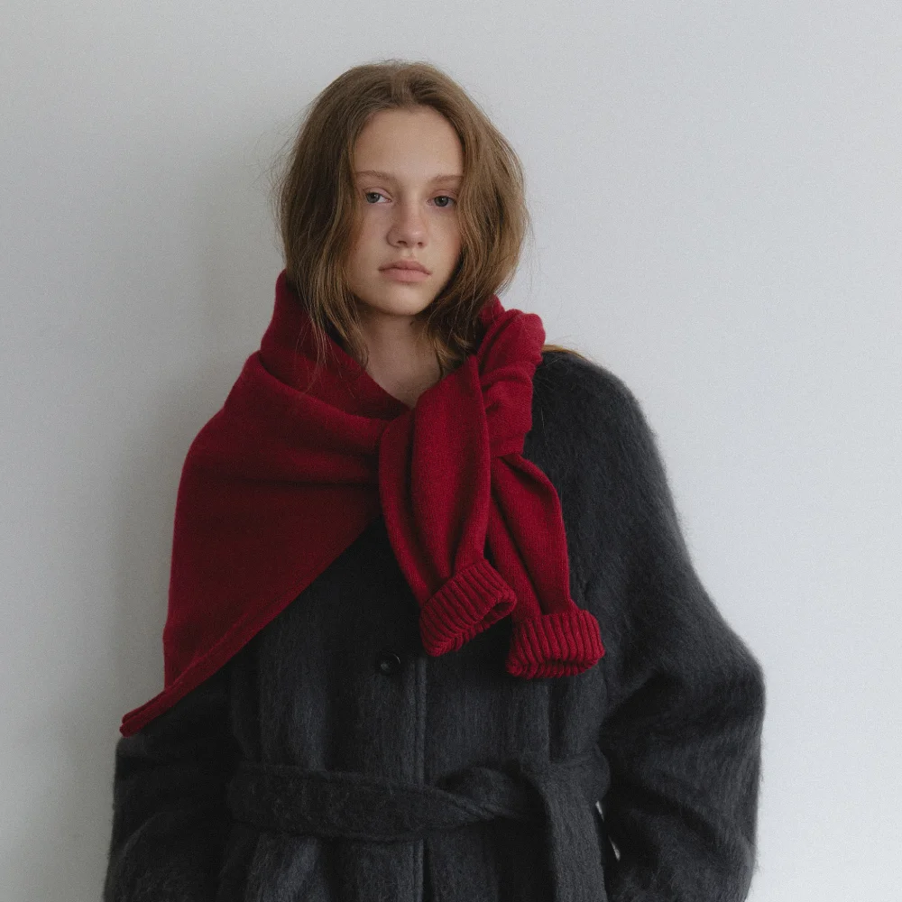 預訂發貨 NOA Wool Half Coat_Charcoal