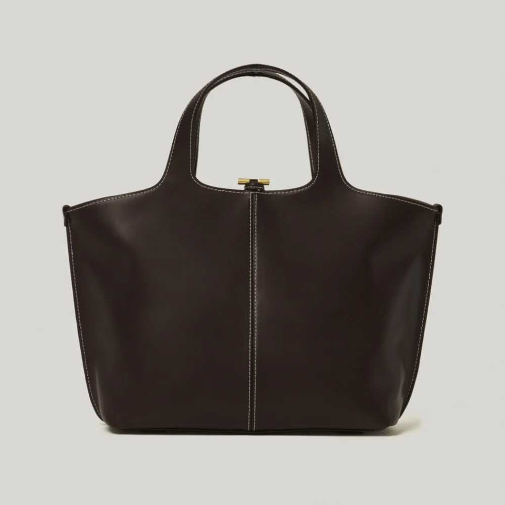 PANIER TOTE BAG (ORGAN BROWN)