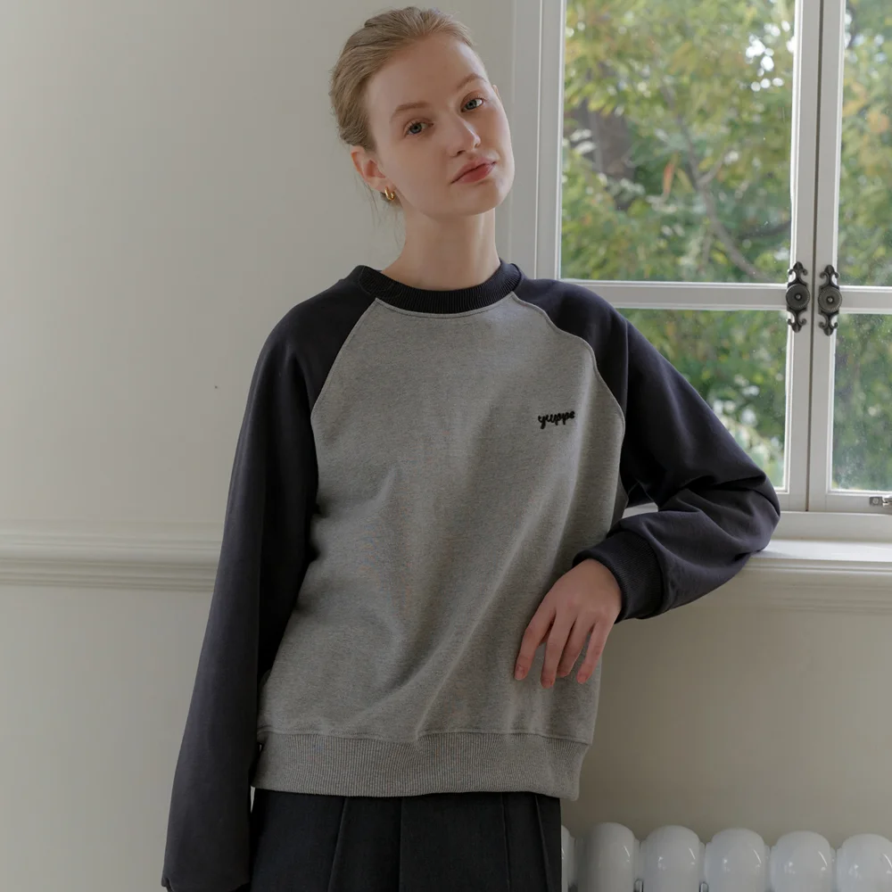 YUPPE RAGLAN T-SHIRT_GRAY
