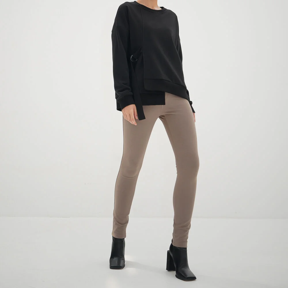 Ponte Legging Pants_D.Beige