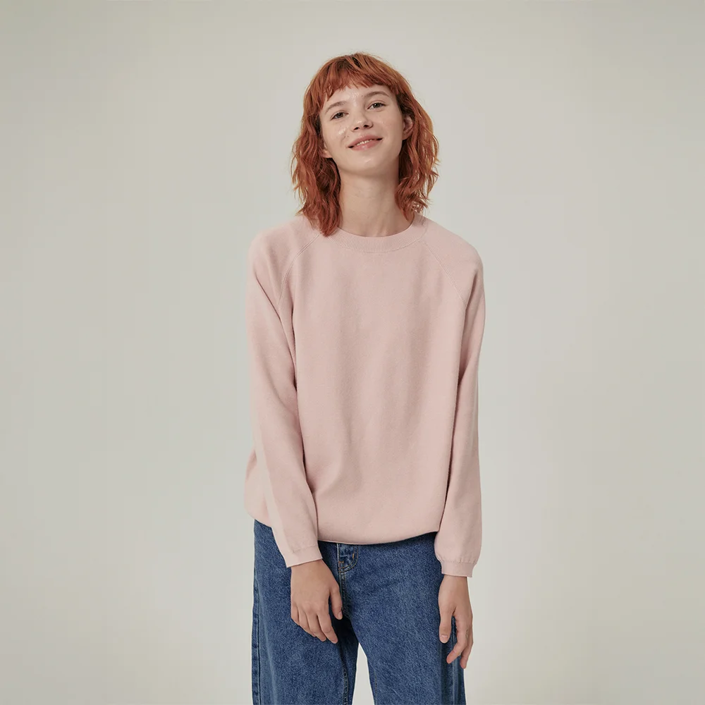 Marel Loose Fit Round Knit Pink