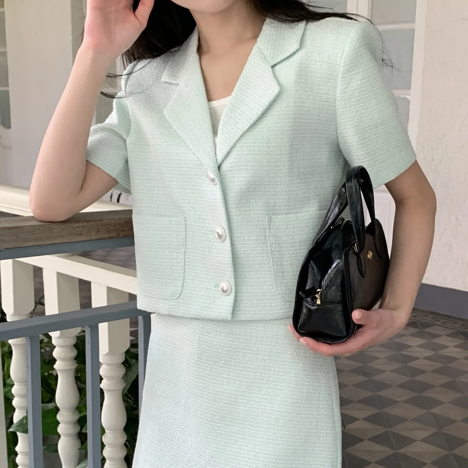Demore 圈圈紗 外套_2COLORS