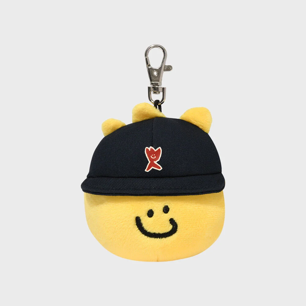 Kiki 棒球帽 化妝袋 鑰匙扣 黃色