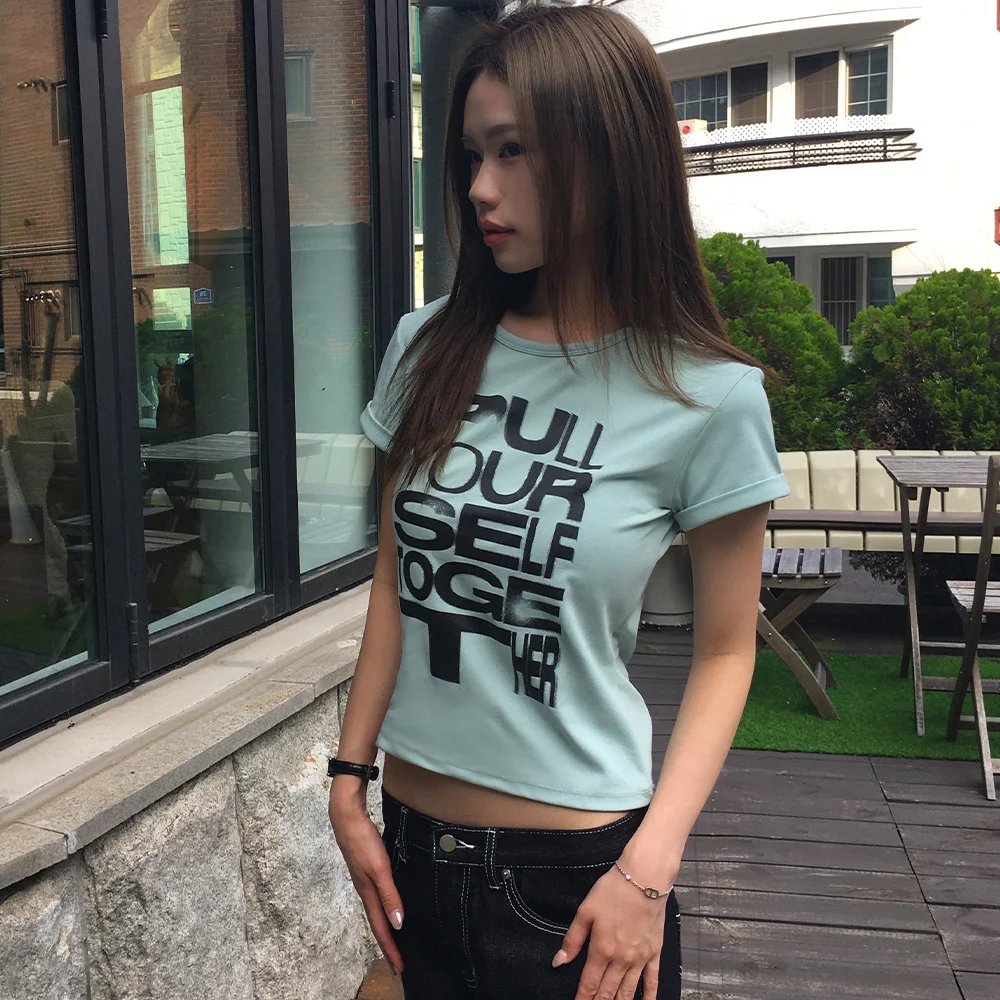SELF TOGETHER 圖案 半 衣袖