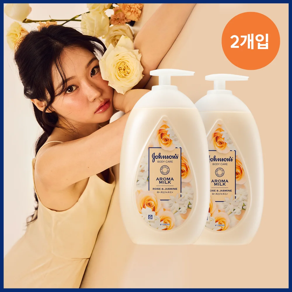 Johnson's 香薰 牛奶色 玫瑰色 & 茉莉 500ml 雙 套裝