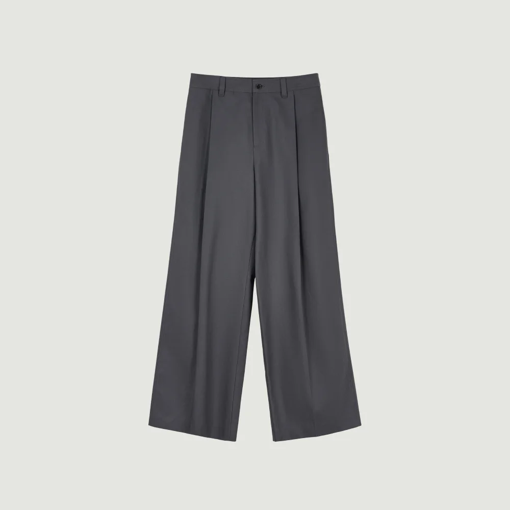 IVANA PINTUCK PANTS (GRAY)