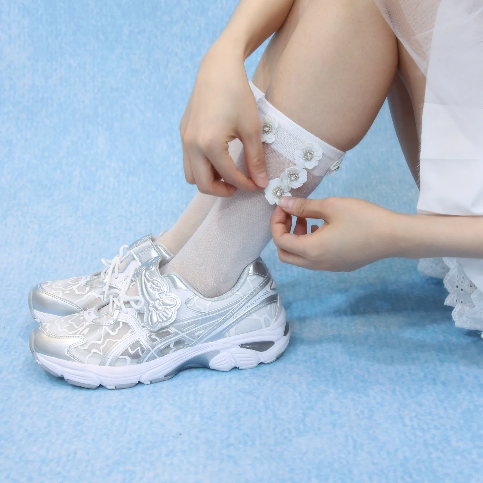 Shiny 花卉 襪 (2colors)