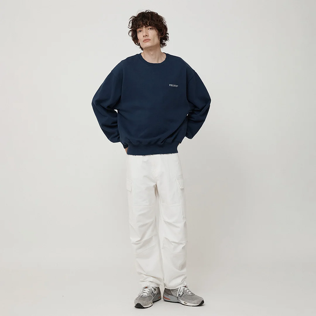 MAN PARACHUTE COTTON PANTS WHITE