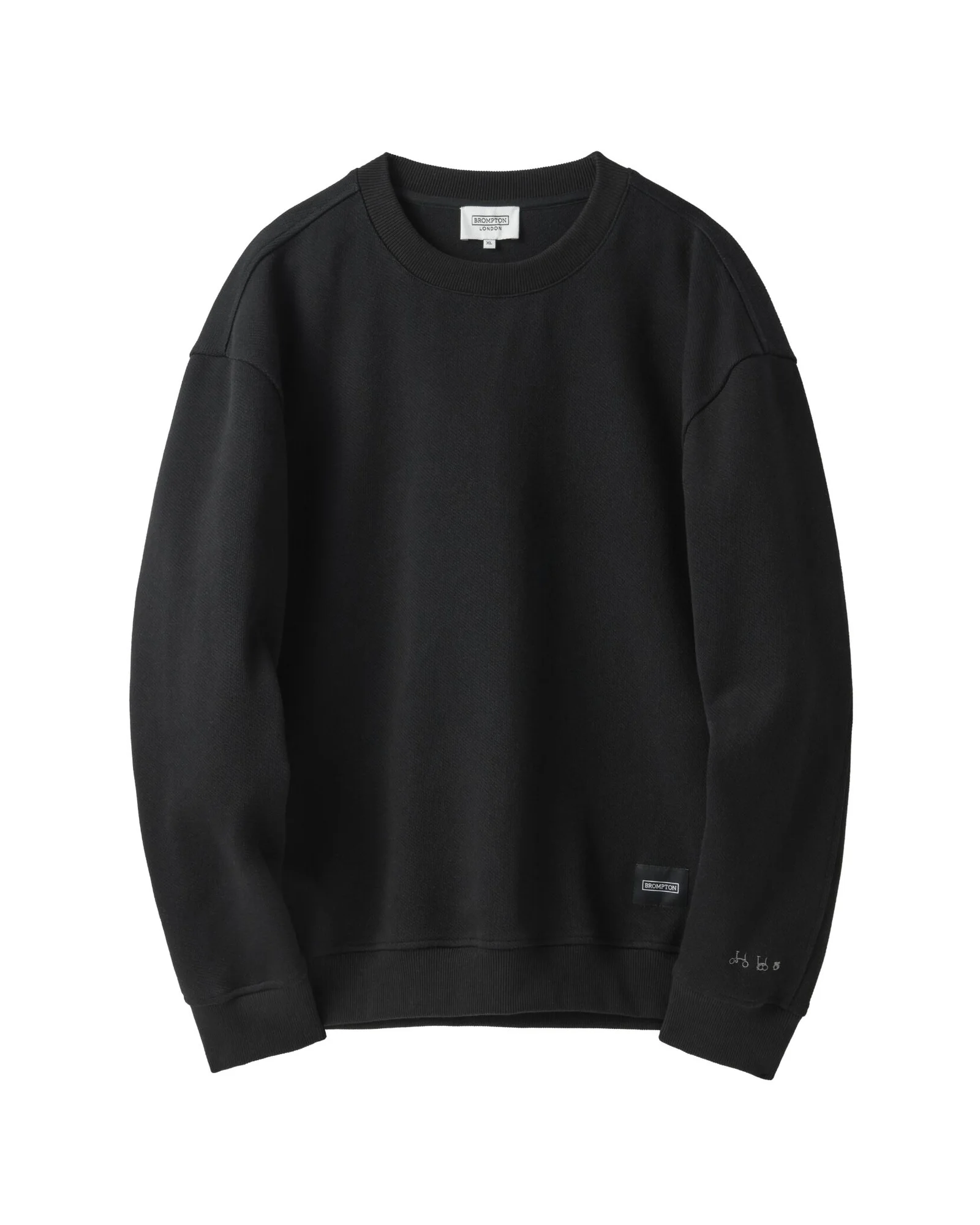 JACQUARD SWEATSHIRT - BLACK (P241USW405)