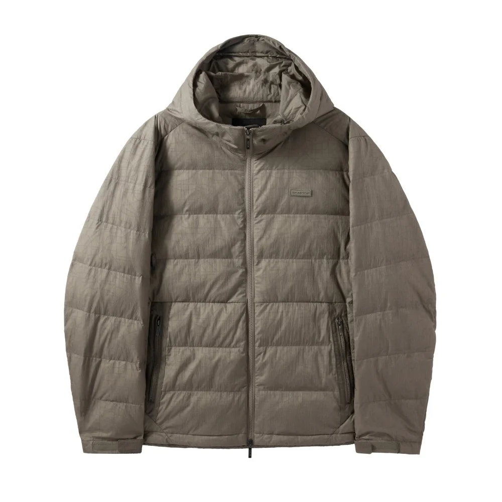REFLECTIVE AEROWARM HOOD LIGHTWEIGHT DOWN - KHAKI (P244MDW202)