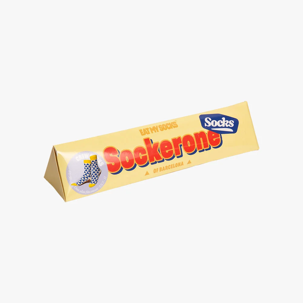 Eat My Socks 3D Sockerone 朱古力 條 襪 襪