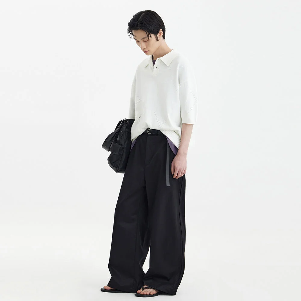 H/S Knit Collar T-Shirt - White