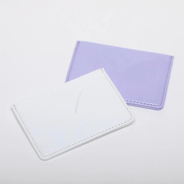 shape of my heart card wallet - crack leather (2 colors)