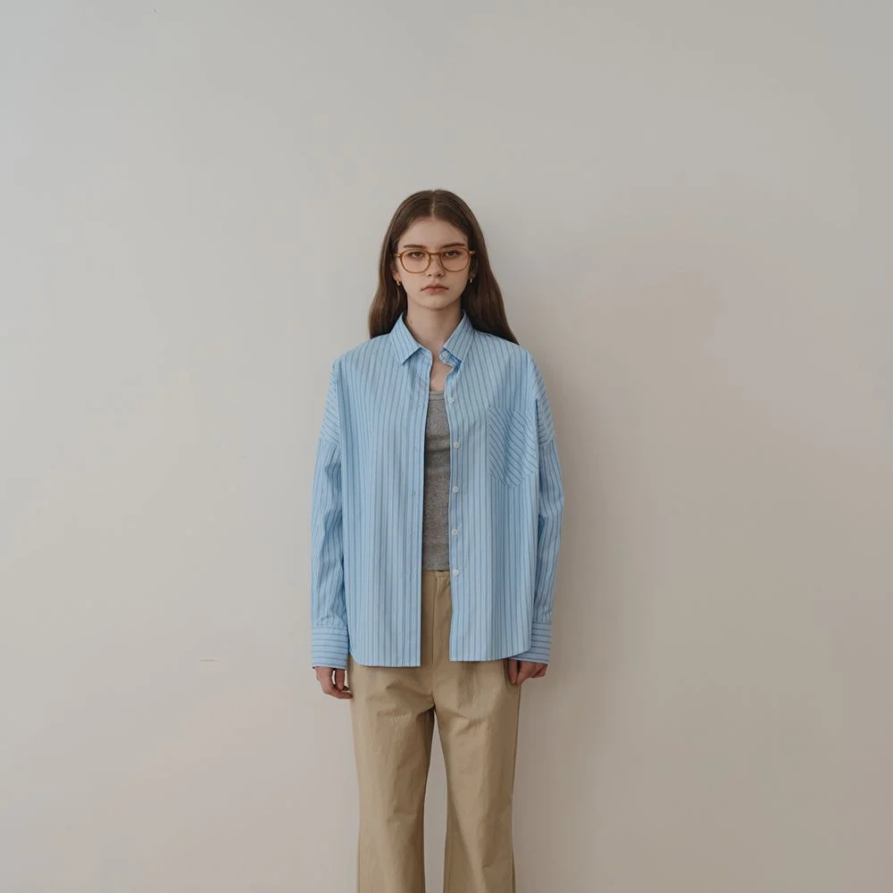 Dobby Stripe Shirt (Light Blue)
