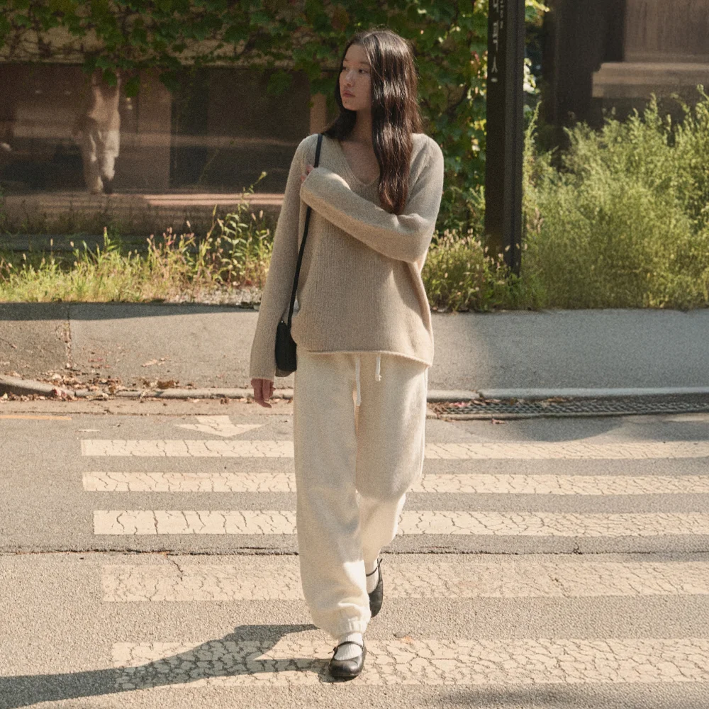 RICHA WOOL JOGGER PANTS_IVORY