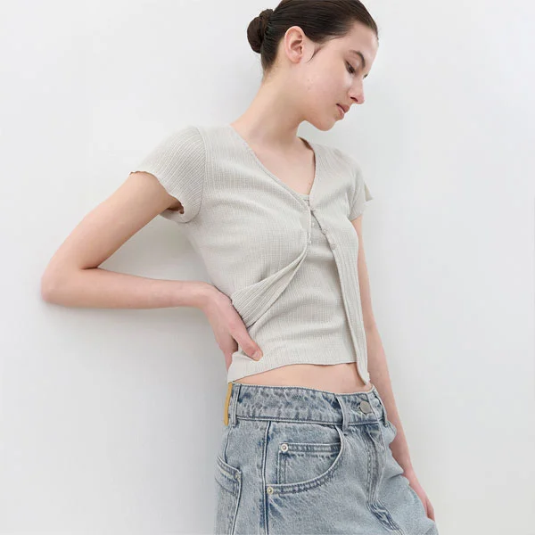 AN POINTELLE CARDIGAN CAMISOLE SET (CD-2266)
