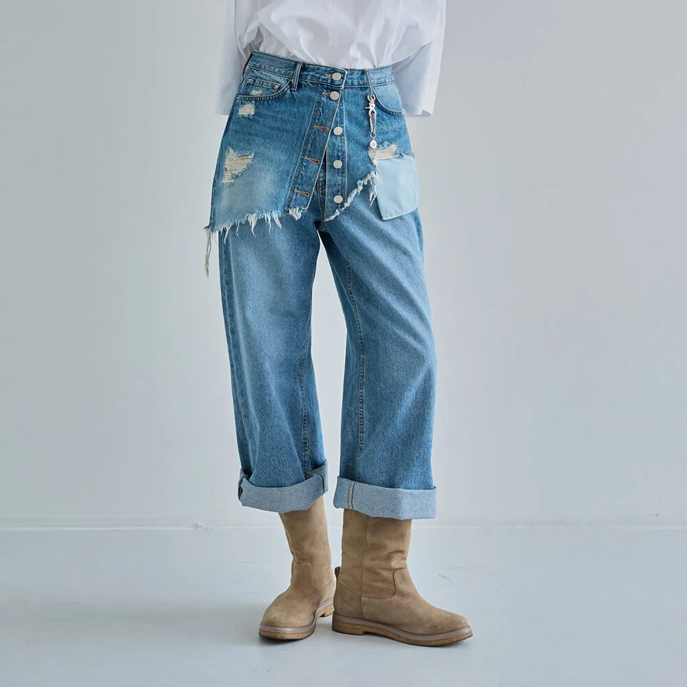 Rare ultra-mini skirt / Blue